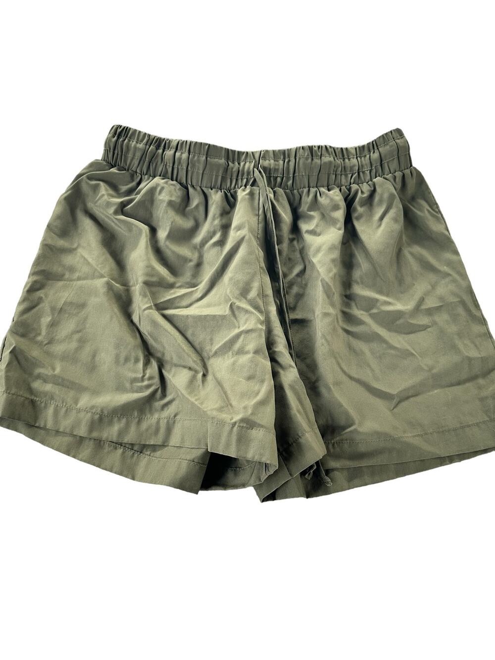 Mossimo Olive Army Green Drawstring Pull-On Chino Shorts Women's Size XS